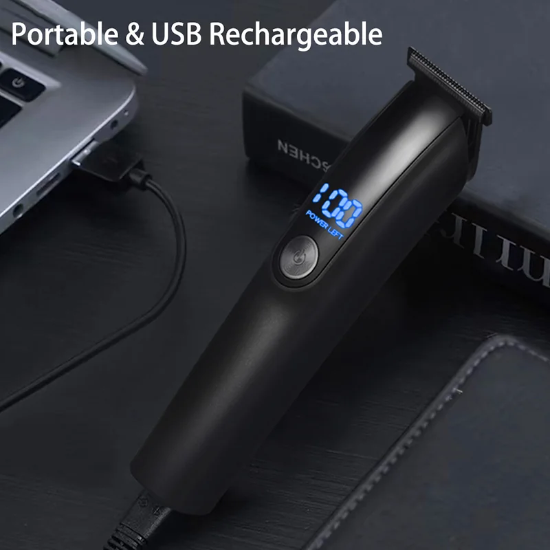 MS-806 digital hair and face trimmer, rechargeable multi-function grooming kit